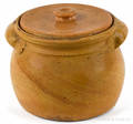 Pennsylvania redware bean pot 19th c