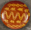 Greg Schooner redware plate