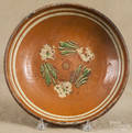 Continental redware shallow bowl