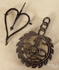 Wrought iron heartform trivet