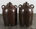 Pair of stoneware water coolers
