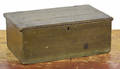 New England painted poplar lock box ca 1800