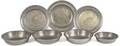 Four American pewter basins