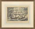 Currier  Ives color lithograph