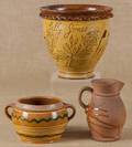 Medinger redware pitcher