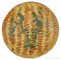 Philadelphia redware charger early 19th c