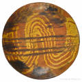 Philadelphia Pennsylvania redware charger 19th c