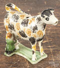 Prattware cow creamer