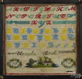 Three needlework samplers
