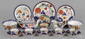 Collection of Gaudy Dutch porcelain in the single and doublerose patterns