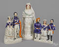 Three Staffordshire figures of royalty 19th c