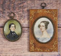 Two miniature portraits early 19th c