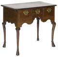 George II oak dressing table