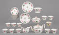 English creamware tea service