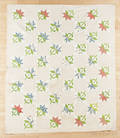 Pieced tulip pattern quilt