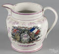 Sunderland pink lustre pitcher