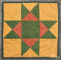 Pennsylvania patchwork star variant doll quilt