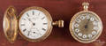 Two ladys 14K yellow gold pocket watches