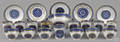 Group of Chinese export blue Fitzhugh teawares 19th c