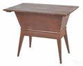 Pennsylvania painted pine dough box on legs early 19th c