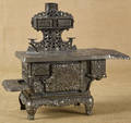 Hubley cast iron and nickel  Eagle  toy stove