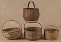 Four split oak baskets