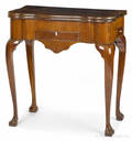 George III mahogany games table ca 1760