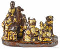 English redware figural group early 19th c