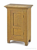 Continental painted pine table top cupboard late 19th c