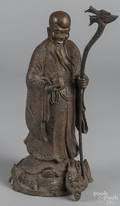 Chinese bronze figure of a gentleman