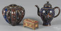 Chinese cloisonn teapot