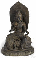 Southeastern Asian bronze figure of Buddha