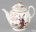 Lowestoft mandarin teapot late 18th c