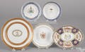 Five Chinese export porcelain wares
