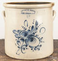 New York sixgallon stoneware crock