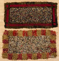 Two shirred rag rugs
