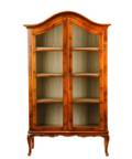 Italian Carved Fruitwood Grill Inset Bibliotheque