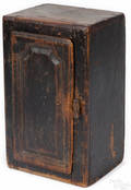 Pennsylvania painted pine hanging cupboard 19th c