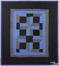 Pennsylvania Amish pieced blockwork crib quilt