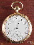 Waltham 14K yellow gold pocket watch
