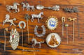 Large group of horse related jewelry