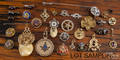 Large group of lodge pins