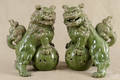 Pair of contemporary Chinese foo lion statues