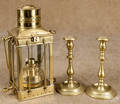 Pair of brass candlesticks