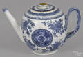 Chinese export porcelain blue Fitzhugh teapot 19th c