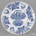 Chinese Kangxi blue and white porcelain plate