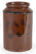 Large redware crock 19th c