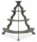 Painted pine fourtier plant stand 19th c