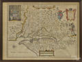 Willem Blaeu engraved map of Virginia ca 1635