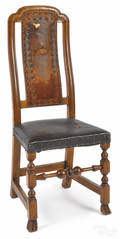 Boston William  Mary maple dining chair ca 1740